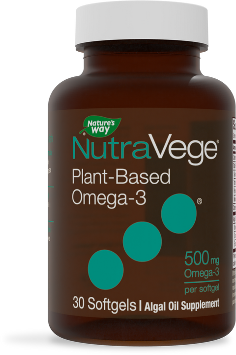 NutraVege Omega-3 Plant 30ct Softgels
