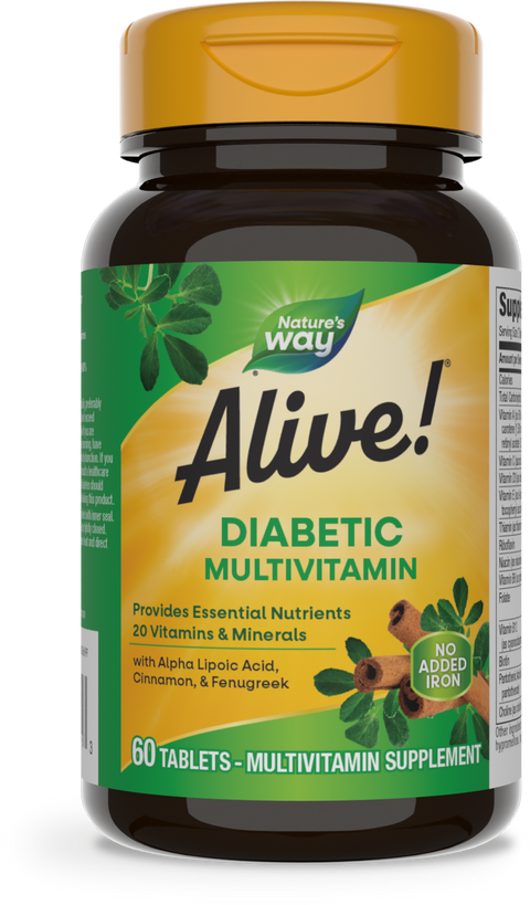 Alive! Diabetic Multivitamin 60 tabs