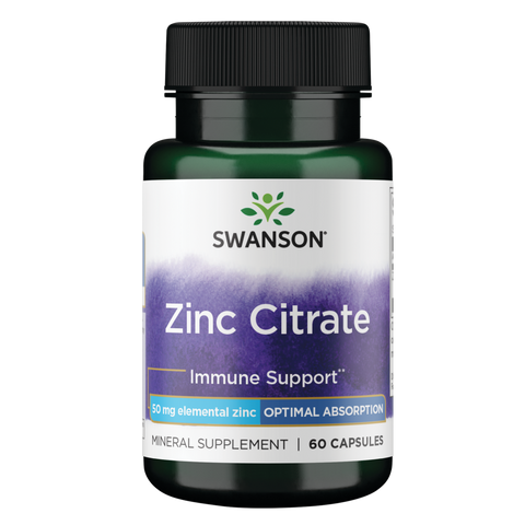 Zinc Citrate 50 mg 60 caps