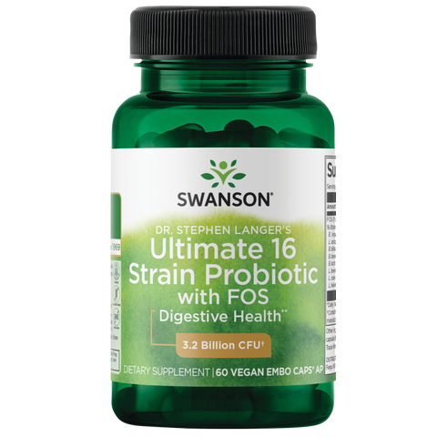 Dr.Step Langers Ulmt 16 Strain Probiotic w/Fos 3.2 Billion Cfu 60 veg cap
